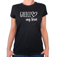 Damen T-Shirt Greece my love Größe XS-XXL