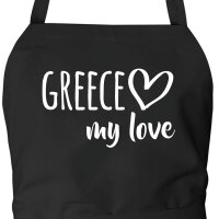Schürze Greece my love
