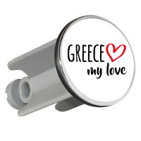 Waschbeckenstöpsel Greece my love 4cm Abflussstopfen