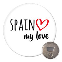 Magnet Spain my love 59mm Kühlschrankmagnet...