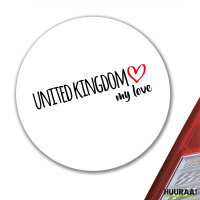 Aufkleber United Kingdom my love 10cm Sticker