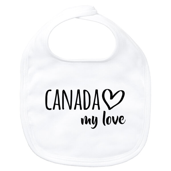 Baby Lätzchen Canada my love Klettverschluss