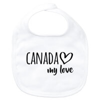 Baby Lätzchen Canada my love Klettverschluss