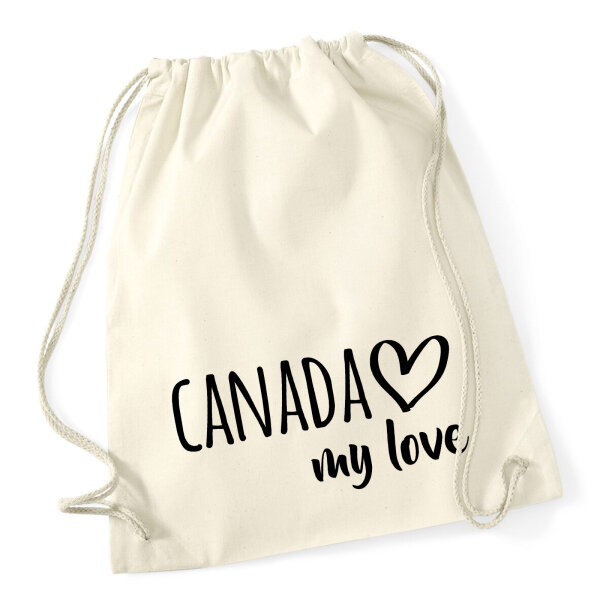 Turnbeutel Canada my love 12 Liter