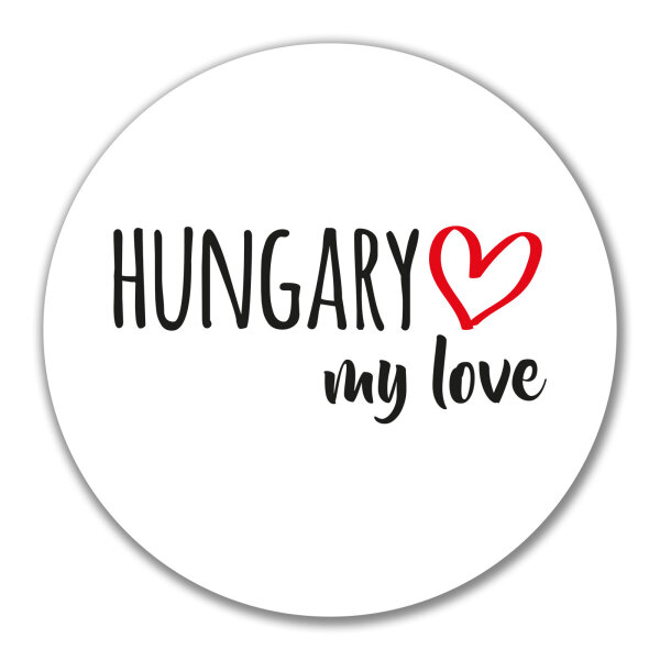 Aufkleber Hungary my love 10cm Sticker