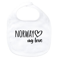 Baby Lätzchen Norway my love Klettverschluss