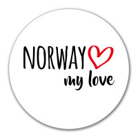 Aufkleber Norway my love 10cm Sticker