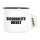 Emaille Tasse Sicherheitsdienst Schriftzug 300ml Vintage Emaille Becher