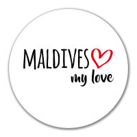 Aufkleber Maldives my love 10cm Sticker
