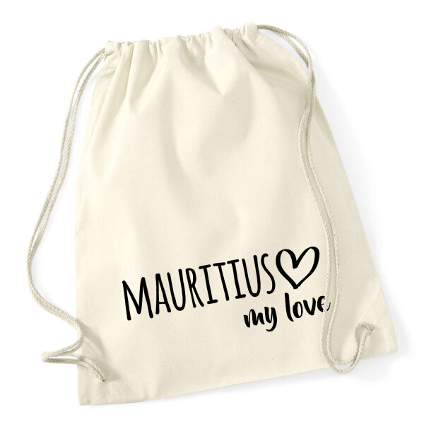 Turnbeutel Mauritius my love 12 Liter