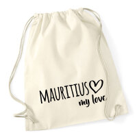 Turnbeutel Mauritius my love 12 Liter