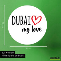 Aufkleber Dubai my love 10cm Sticker