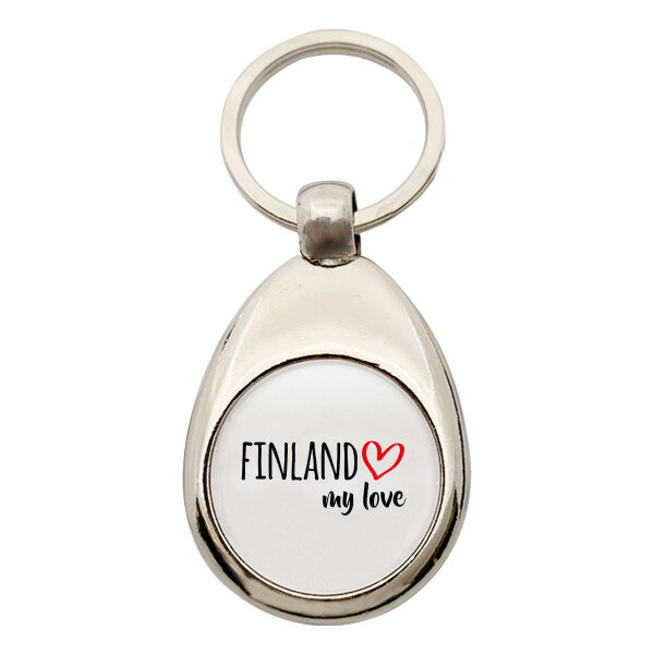 Schlüsselanhänger Finland my love