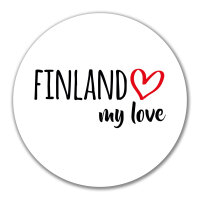 Aufkleber Finland my love 10cm Sticker