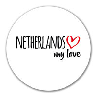 Aufkleber Netherlands my love 10cm Sticker