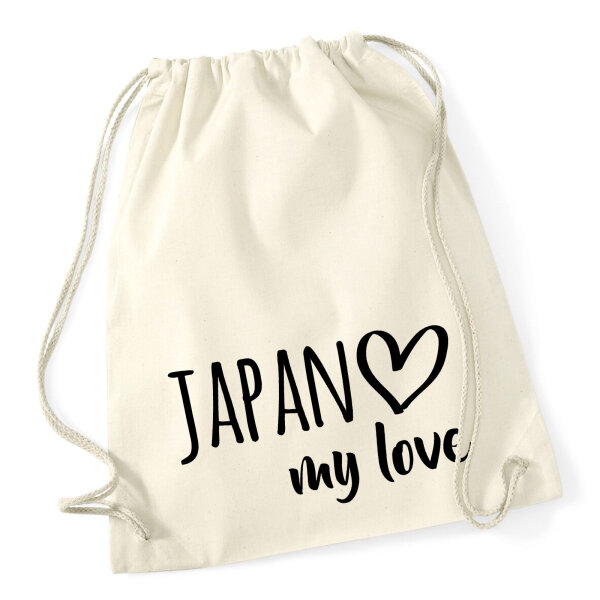 Turnbeutel Japan my love 12 Liter