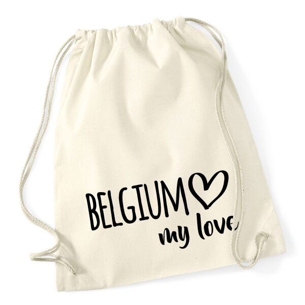 Turnbeutel Belgium my love 12 Liter