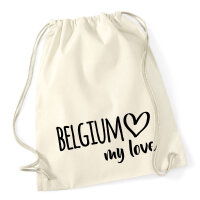 Turnbeutel Belgium my love 12 Liter