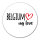 Aufkleber Belgium my love 10cm Sticker