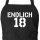 Schürze Endlich 18 Schriftzug