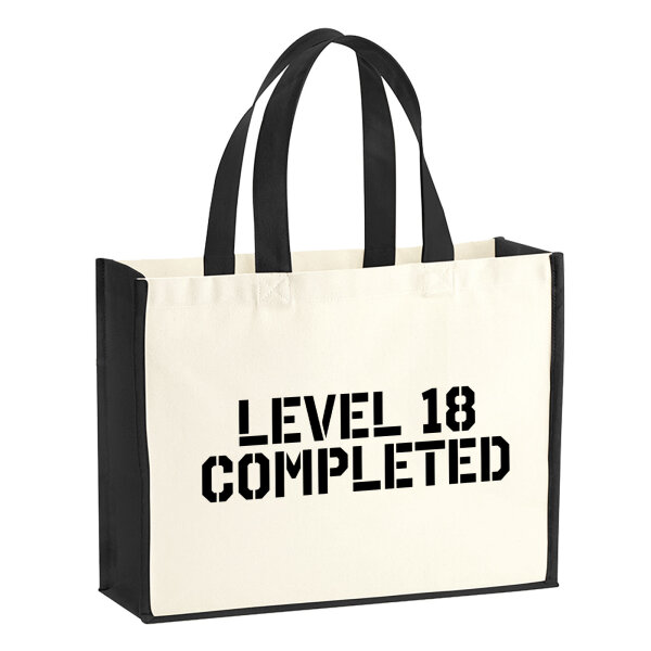 Jutetasche Level 18 Completed 21 Liter Black