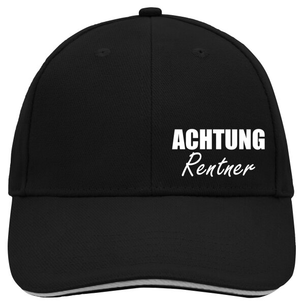 Cappy Mütze Achtung Rentner Schriftzug