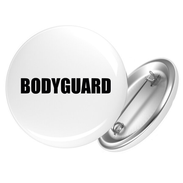 Button Bodyguard Schriftzug