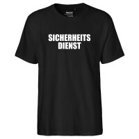 Herren T-Shirt Sicherheitsdienst Schriftzug...