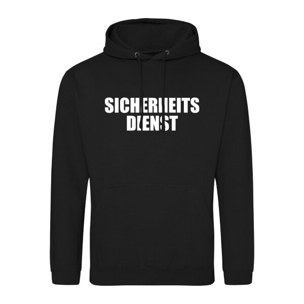 Unisex Hoodie Sicherheitsdienst Schriftzug Größe S-3XL