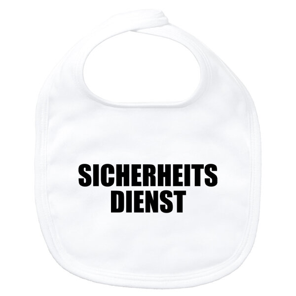 Baby Lätzchen Sicherheitsdienst Schriftzug