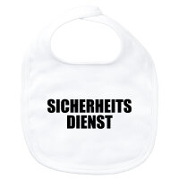 Baby Lätzchen Sicherheitsdienst Schriftzug