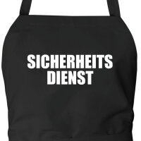 Schürze Sicherheitsdienst Schriftzug