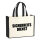 Jutetasche Sicherheitsdienst Schriftzug 21 Liter Black