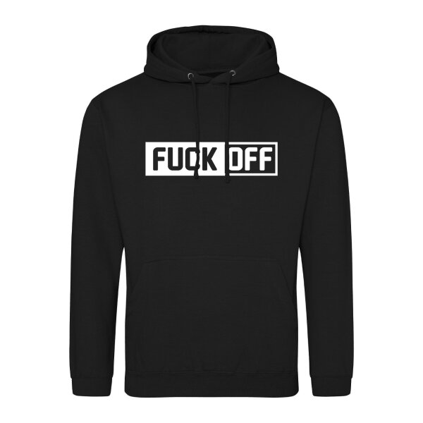 Unisex Hoodie Fuck Off Schriftzug Größe S-3XL