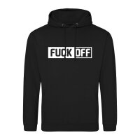Unisex Hoodie Fuck Off Schriftzug Größe S-3XL