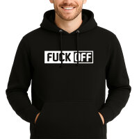 Unisex Hoodie Fuck Off Schriftzug Größe S-3XL