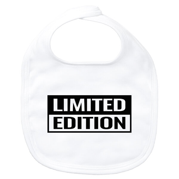 Baby Lätzchen Limited Edition Schriftzug Klettverschluss