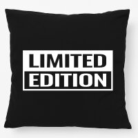 Kissen Limited Edition Schriftzug 40x40cm