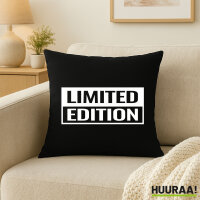 Kissen Limited Edition Schriftzug 40x40cm