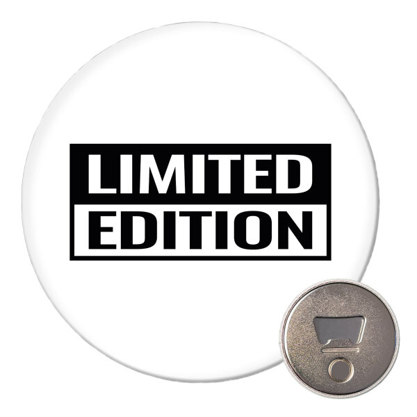 Magnet Limited Edition Schriftzug 59mm Kühlschrankmagnet Flaschenöffner