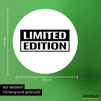Aufkleber Limited Edition Schriftzug 10cm Sticker