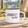 Emaille Tasse London my love in Weiß, 300 ml