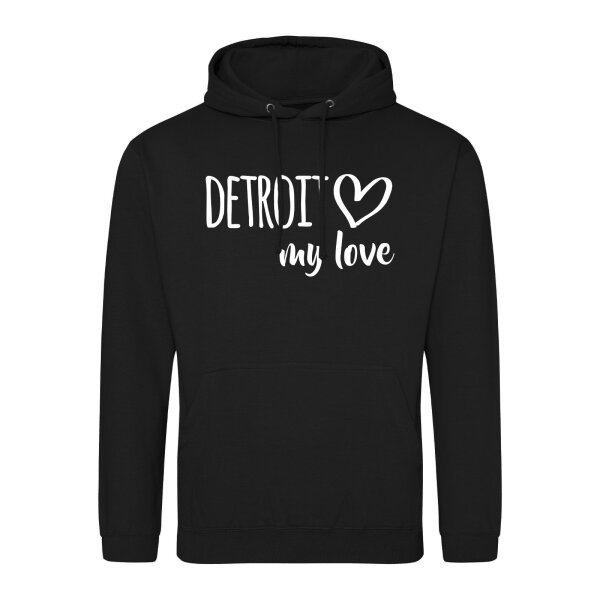 Unisex Hoodie Detroit my love Größe S-3XL
