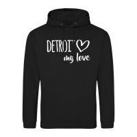 Unisex Hoodie Detroit my love Größe S-3XL