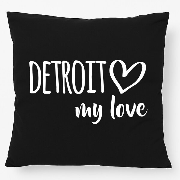Kissen Detroit my love 40x40cm