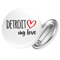 Button Detroit my love Anstecker