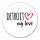 Aufkleber Detroit my love 10cm Sticker