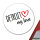 Aufkleber Detroit my love 10cm Sticker