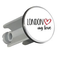 Waschbeckenstöpsel London my love 4cm Abflussstopfen