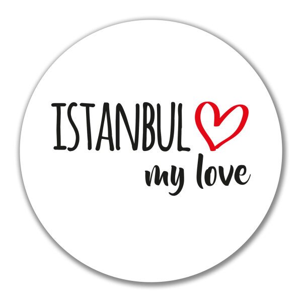 Aufkleber Istanbul my love 10cm Sticker